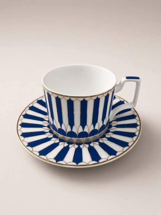 COFFRET À THÉ 10 PCS BLEU RIVIERA