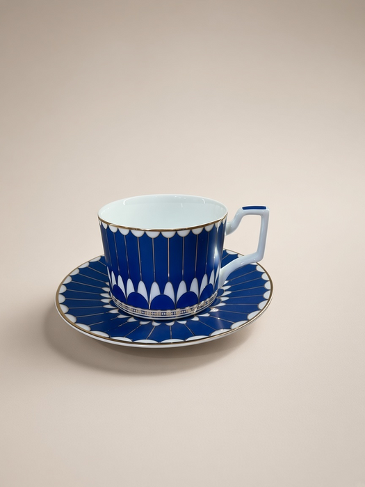 COFFRET À THÉ 10 PCS BLEU RIVIERA