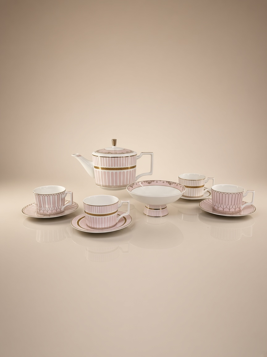 COFFRET À THÉ 10 PCS ROSALIE