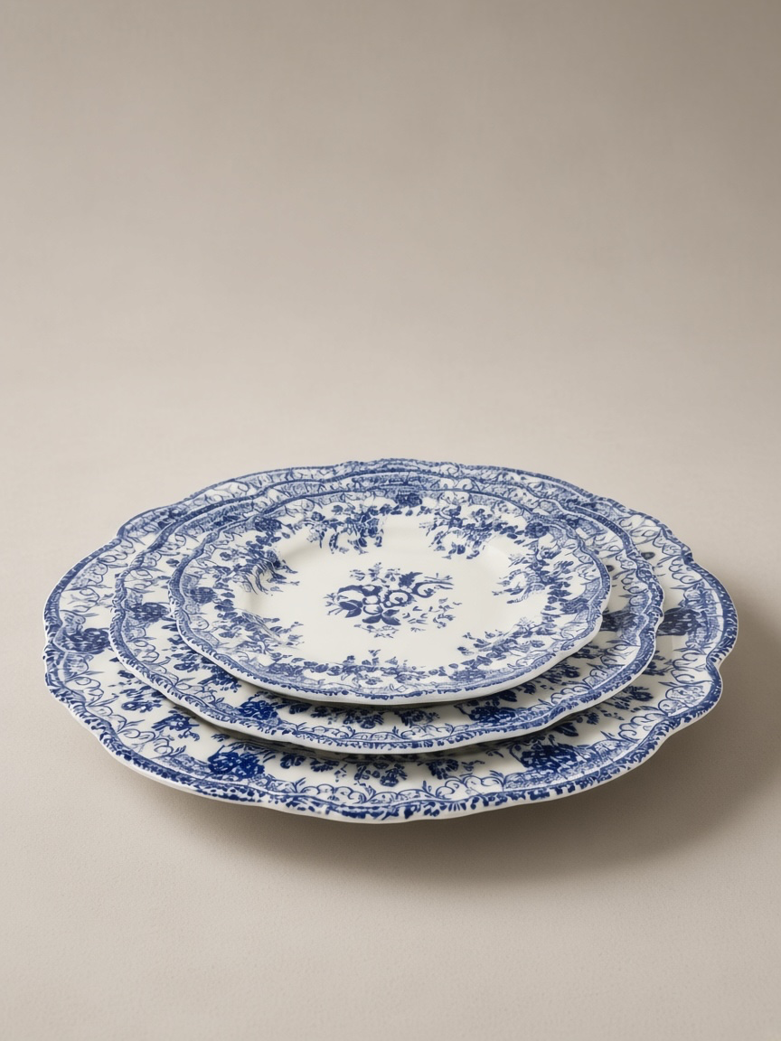 Service de table 18 pièces BLEU