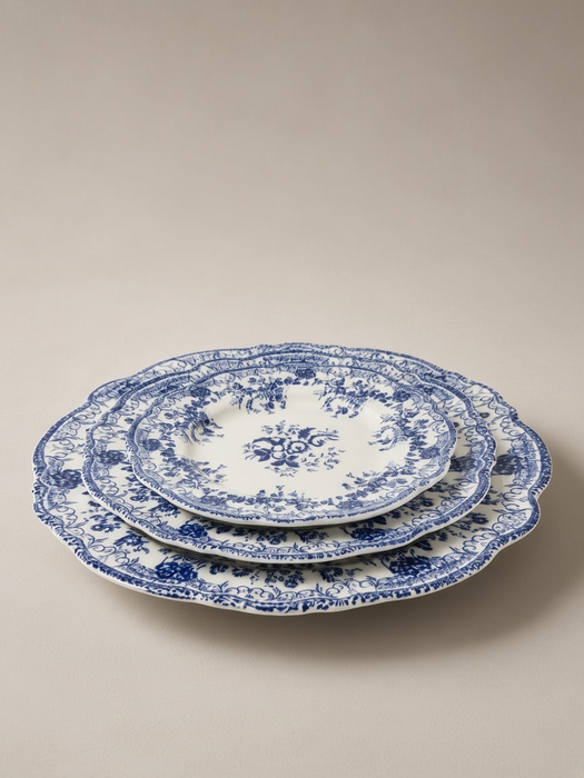 Service de table 18 pièces BLEU