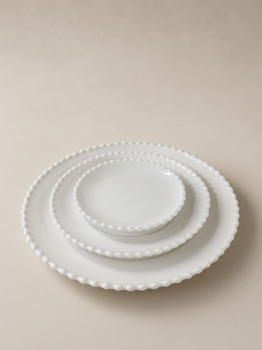 Service de table 18 pièces Blanc