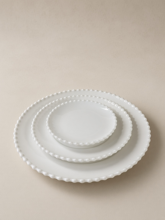 Service de table 18 pièces Blanc
