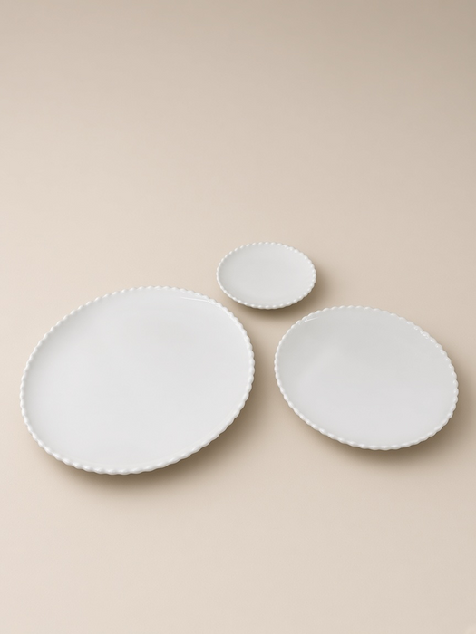 Service de table 18 pièces Blanc