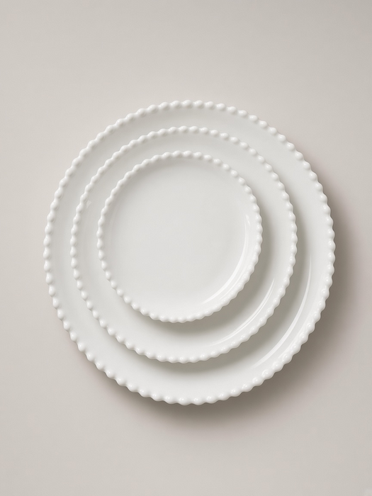 Service de table 18 pièces Blanc