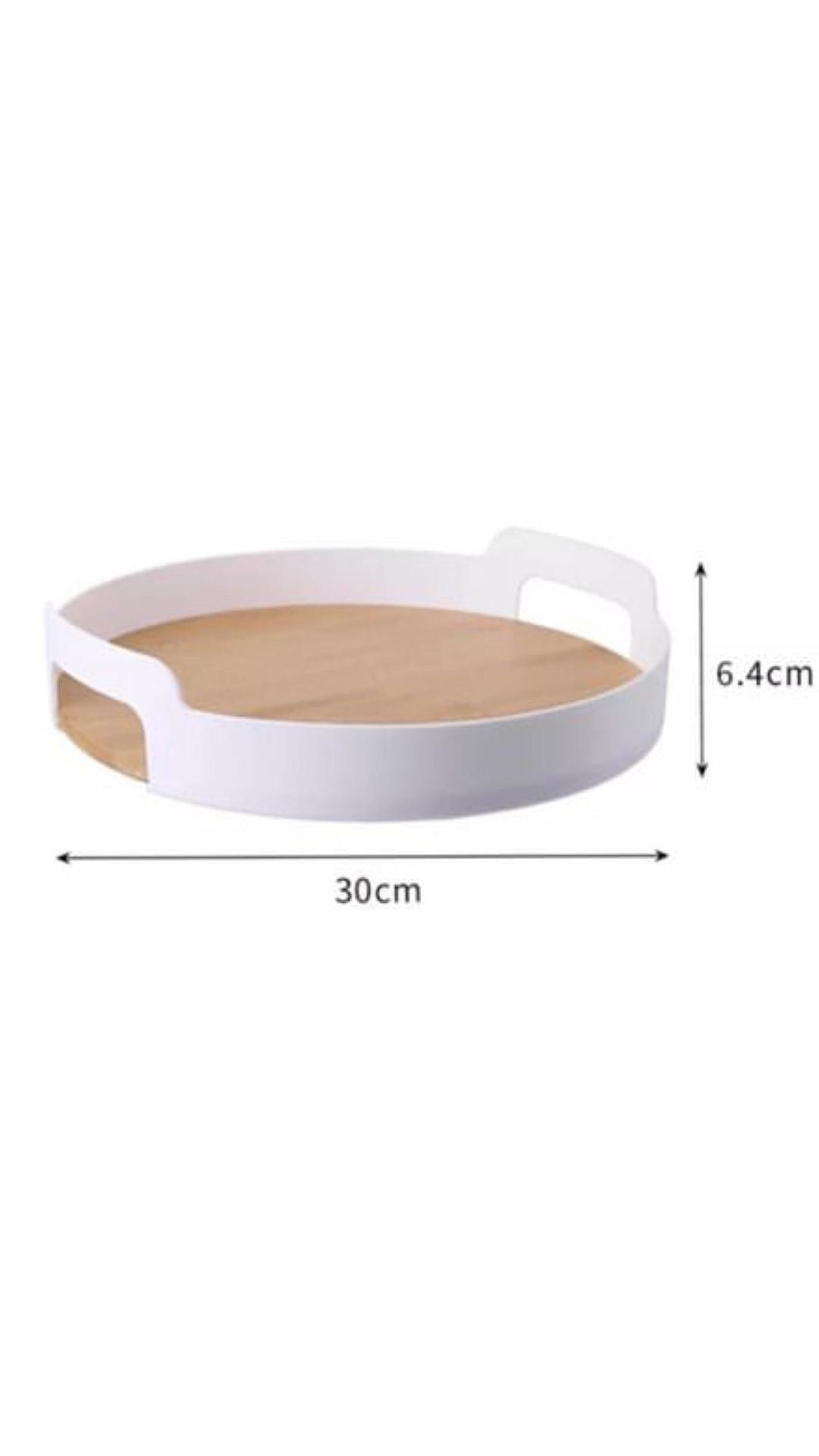 Plateau en bois - rond