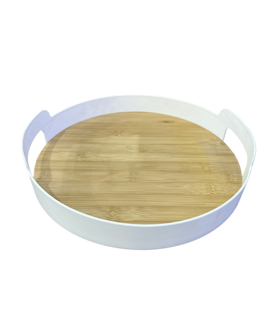 Plateau en bois - rond