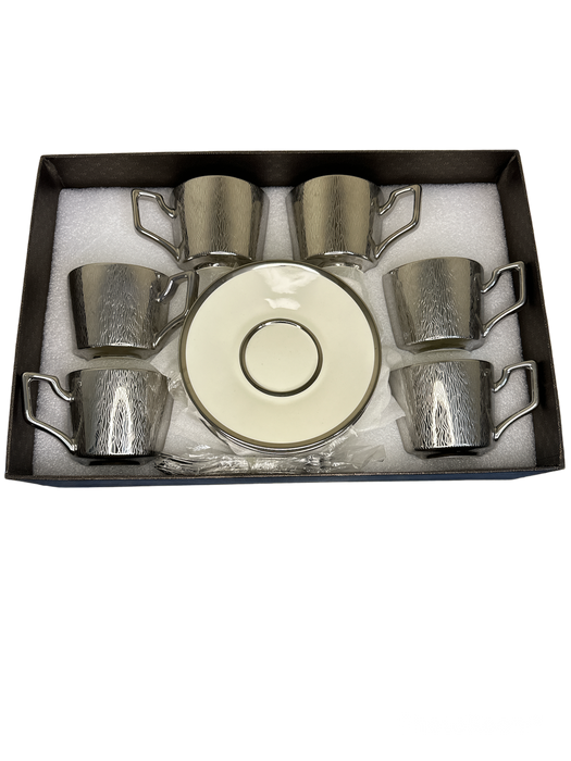 SET 6 TASSE DORE 8070-1+6 CUILLERE