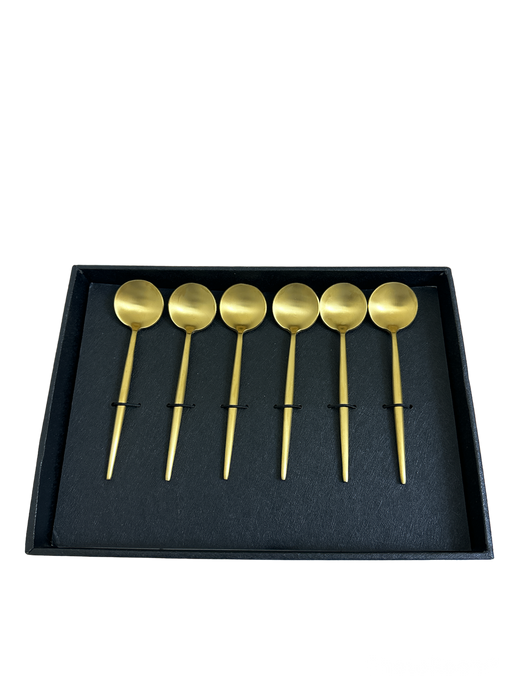 SET 6 CUILLERE DOREE 16801-1