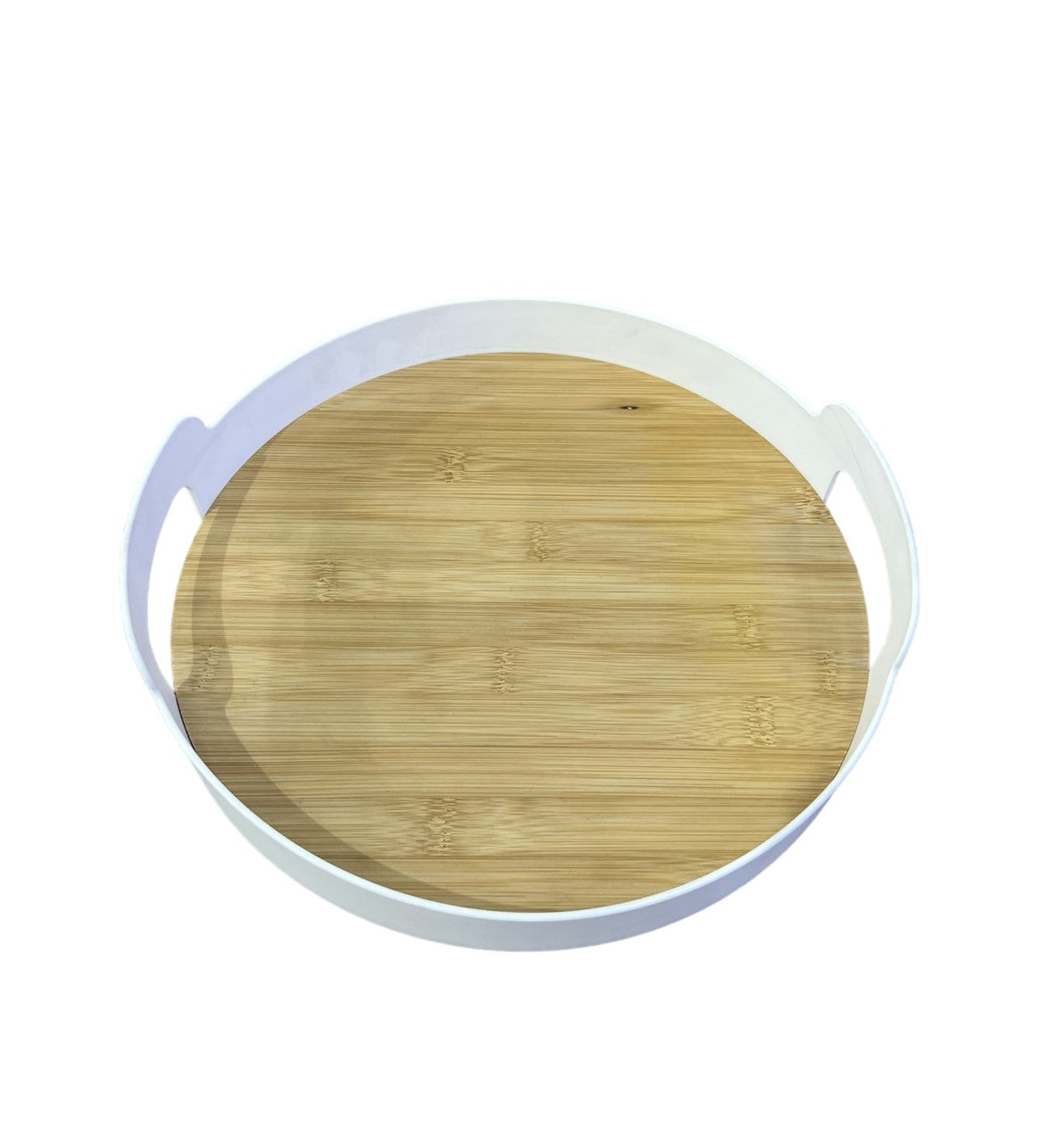 Plateau en bois - rond